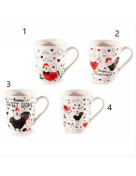 Tazza in Porcellana con Gallina 🐔 - 4 Varianti in Confezione Regalo Tazza in Porcellana con Gallina 🐔 - 4 Varianti in Confezione Regalo