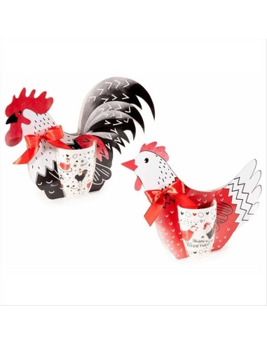 Tazza in Porcellana con Gallina 🐔 - 4 Varianti in Confezione Regalo