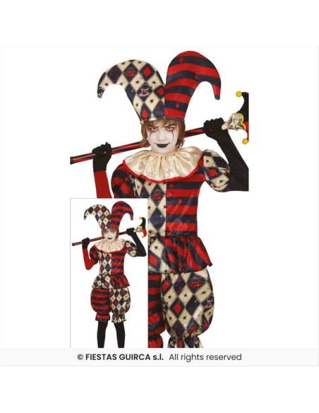 Costume Clown Arlecchino Bambino – Taglie 5-12 Anni