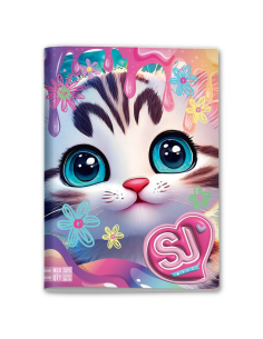 Quaderno A4 Maxi ANIMALI Girls 5mm Seven 📐💖 | 96 100f a Quadretti Co 2