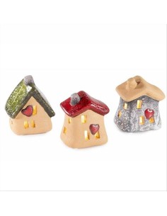 Casetta in Terracotta con LED H8cm 🏠✨