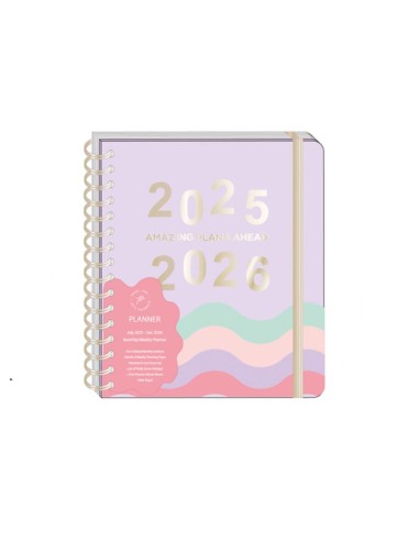 Agenda Settimanale 18M 2025 2026 con Divisori 📒 | 4 Varianti Tri-Coas