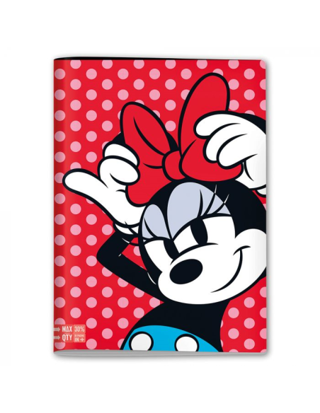 Quaderno A4 Maxi Rigo Q MINNIE SJ Gang 📘🎀 | 96 100f Disney Style per