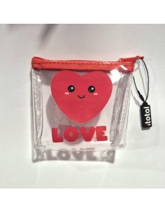 iTOTAL Portamonete LOVE | Diamante Rosa