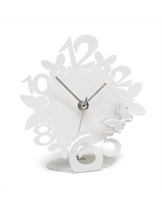 Orologio da Tavolo SCIAME Farfalle 14x15 cm – Con Applicazioni Specchi