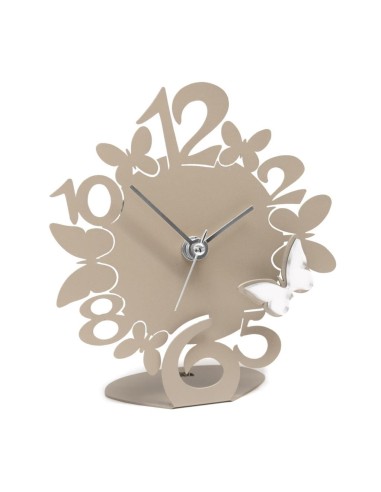 Orologio da Tavolo SCIAME Farfalle 14x15 cm – Con Applicazioni Specchi