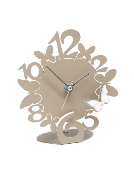 Orologio da Tavolo SCIAME Farfalle 14x15 cm – Con Applicazioni Specchi