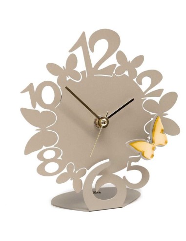 Orologio da Tavolo SCIAME Farfalle 14x15 cm – Con Applicazioni Specchi