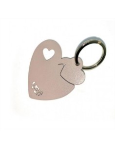 Portachiavi CUORE in Ferro – 3 Colori: Bianco, Lavanda, Rosso – Elegan