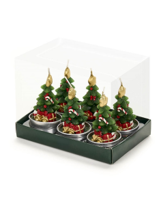 Candela Tealight a forma di Albero di Natale - Magia natalizia in due  2