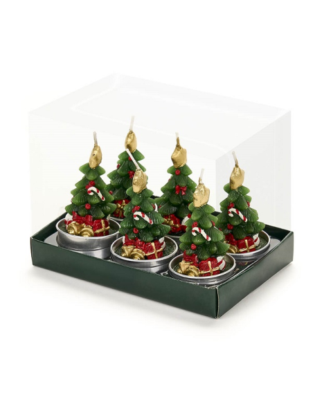 Candela Tealight a forma di Albero di Natale - Magia natalizia in due 