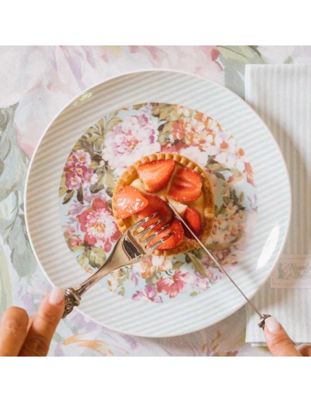 Piatto da dolce floreale ∅ 20 Grace di Nuvole di Stoffa