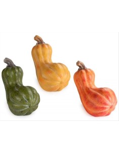 Zucca in terracotta allungata H16 cm – Decorazione autunnale