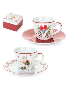 Set 2 Tazzine con Piattino 90ml – Collezione La Giostra di Amelie Nuvo