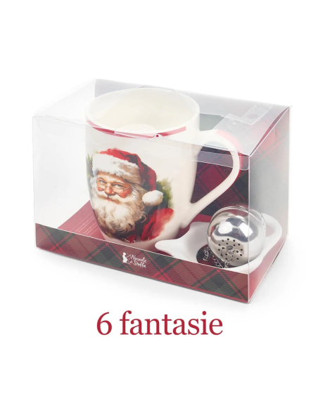 Tazza con Infusore Natalizia 350ml – 6 Modelli