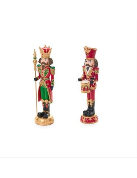 Schiaccianoci H35cm con Asta o Tamburo – 2 Modelli Natalizi