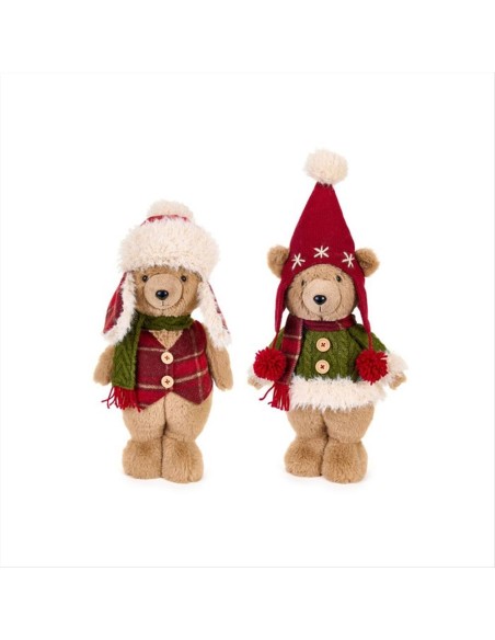 Orsetti con Cappello H42cm – 2 Varianti in Peluche di Qualità