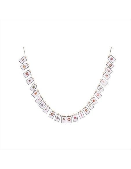 Calendario dell’Avvento 25pz in MDF – Stile Vintage