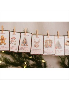 Calendario dell’Avvento 25pz in MDF – Stile Vintage 2