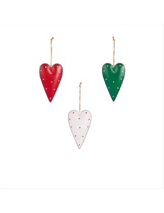 Decorazione Cuore in Metallo H11cm – Nuvole di Stoffa