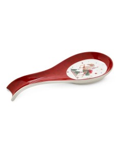 Poggiamestolo in Porcellana Natalizio – Collezione La Giostra di Ameli