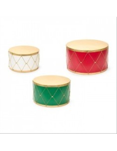 Tamburi Decorativi in Metallo - 3 Formati Ø50 60 70cm
