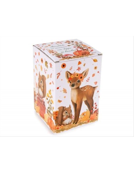 Barattolo Alimentare Amici del Bosco con Coperchio Bamboo – 2 Fantasie