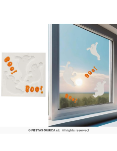 Vetrofania Halloween in Gel - 4 Modelli Decorativi 🎃👻 2