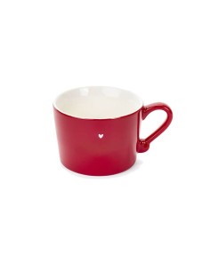 Tazza in Porcellana 350ml Rossa Petit Amour con Cuoricino