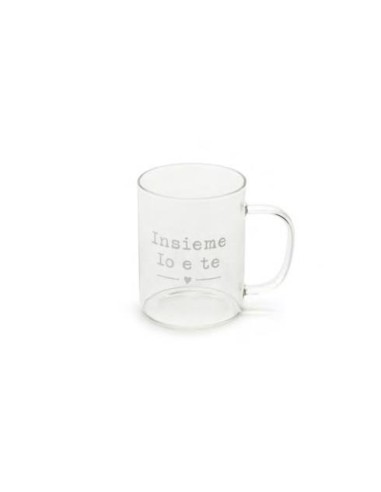 Mug con manico e dedica "insieme a te" - Nuvole di Stoffa | Diamante R