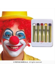 Matite Trucco 5pz Multicolore - Make-up per Eventi e Feste 🎨✨