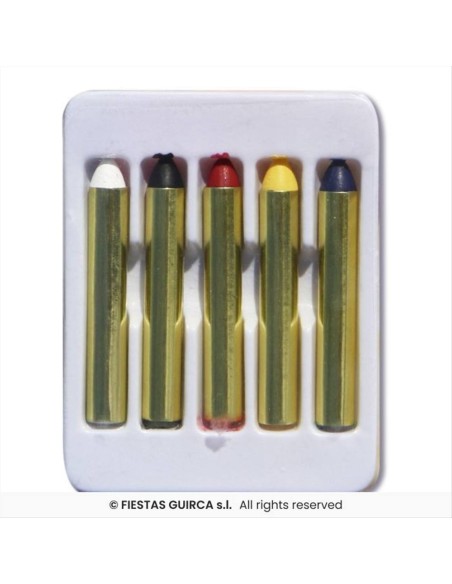 Matite Trucco 5pz Multicolore - Make-up per Eventi e Feste 🎨✨