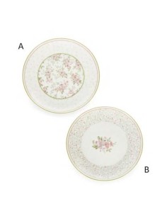 Piatto tondo Wendy in porcellana 2 varianti (1pz) Nuvole di Stoffa | D
