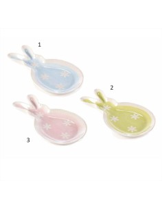 Piattino decorativo a forma di coniglietto - 3 varianti (1 pz) - Diama