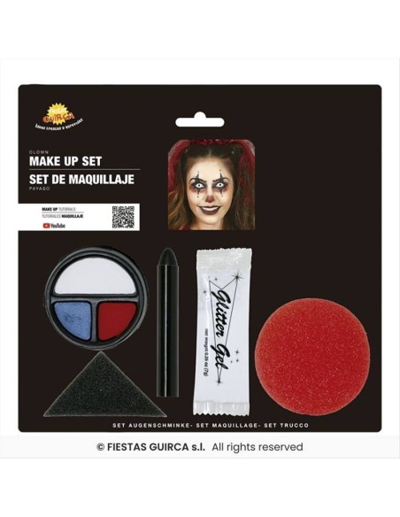Set Trucco Clown 5pz – Make-up Colorato per Feste e Halloween 🤡🎨