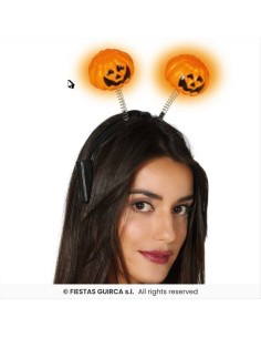 Cerchietto Zucche con LED -  Accessorio Halloween Luminoso 🎃✨