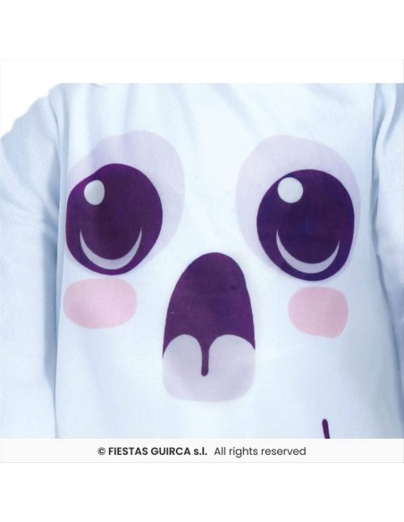 Costume Baby Fantasma Boo - Taglie 12-24 Mesi con Tunica e Cappuccio