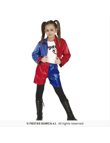 Costume Dangerous Girl Harley Quinn Bambina - Taglie 3-12 Anni
