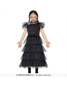 Costume Gotico Mercoledì Ballo Bambina - Taglie 5-12 Anni 2