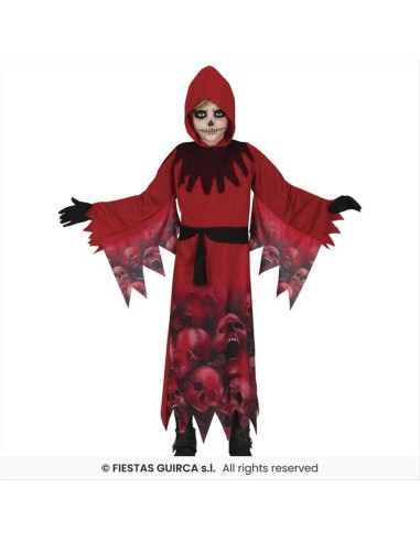 Costume Mietitore Rosso della Morte Bambino - Taglie 5-12 Anni
