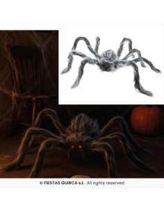 Ragno Grigio 60cm - Decorazione Horror Halloween 🕷️🎃 2
