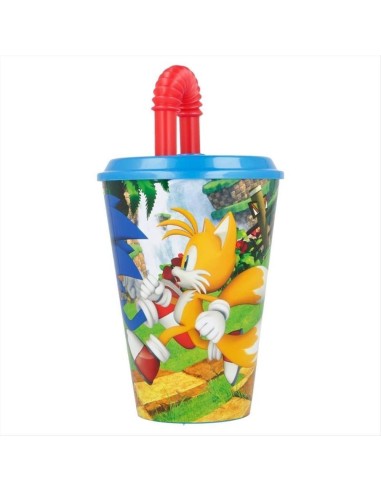 Bicchiere con cannuccia pieghevole 430ml Sonic – Bevi a tutta velocità