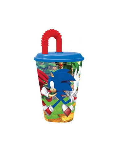 Bicchiere con cannuccia pieghevole 430ml Sonic – Bevi a tutta velocità