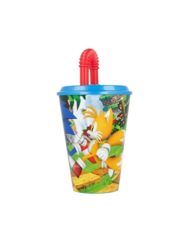 Bicchiere con cannuccia pieghevole 430ml Sonic – Bevi a tutta velocità