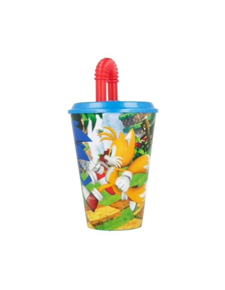 Bicchiere con cannuccia pieghevole 430ml Sonic – Bevi a tutta velocità