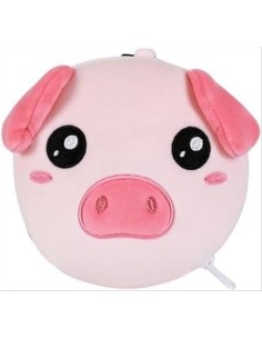 iTOTAL Cuscino da viaggio con mascherina PIGGY 🐷 | Diamante Rosa