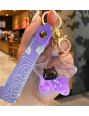 Portachiavi con Liquido STELLA con Animali Kawaii – 4 Modelli Adorabil