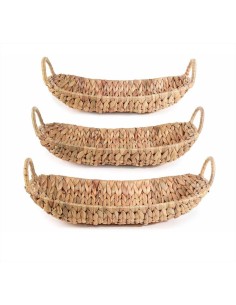 Cesto a barchetta in giacinto intrecciato - 3 misure (1pz) | Diamante 