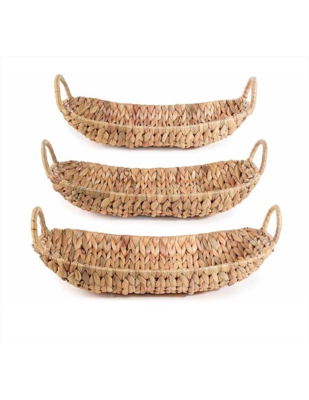 Cesto a barchetta in giacinto intrecciato - 3 misure (1pz) | Diamante 