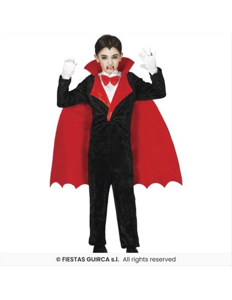 Costume Vampiro Conte Dracula Bambino - Taglie 3-12 Anni
